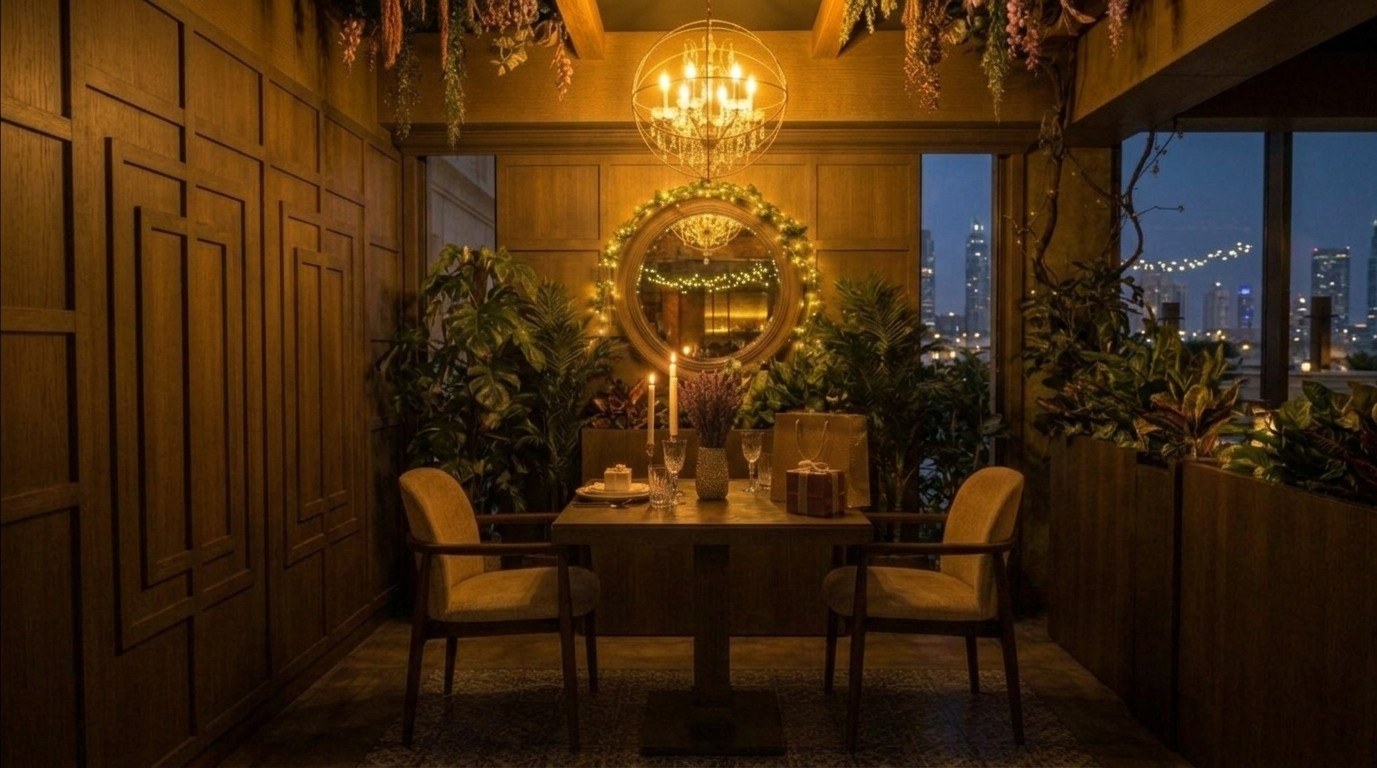 date night table for two at SAVOUR Jumeirah